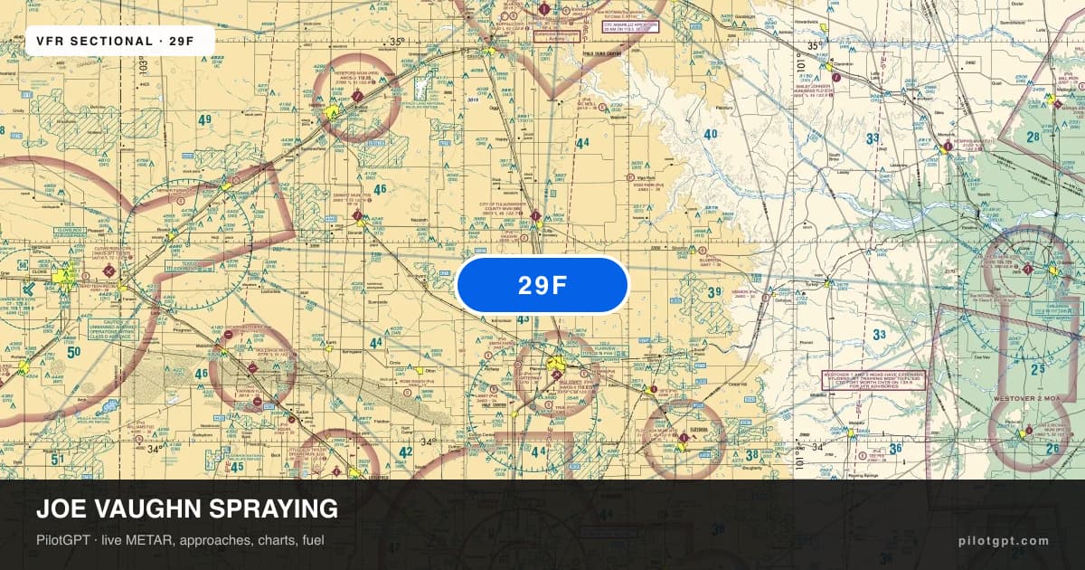 29F Joe Vaughn Spraying Airport