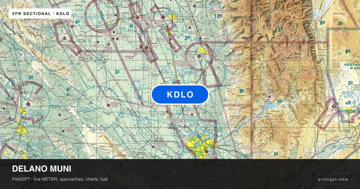 KDLO Delano Muni Airport Guide
