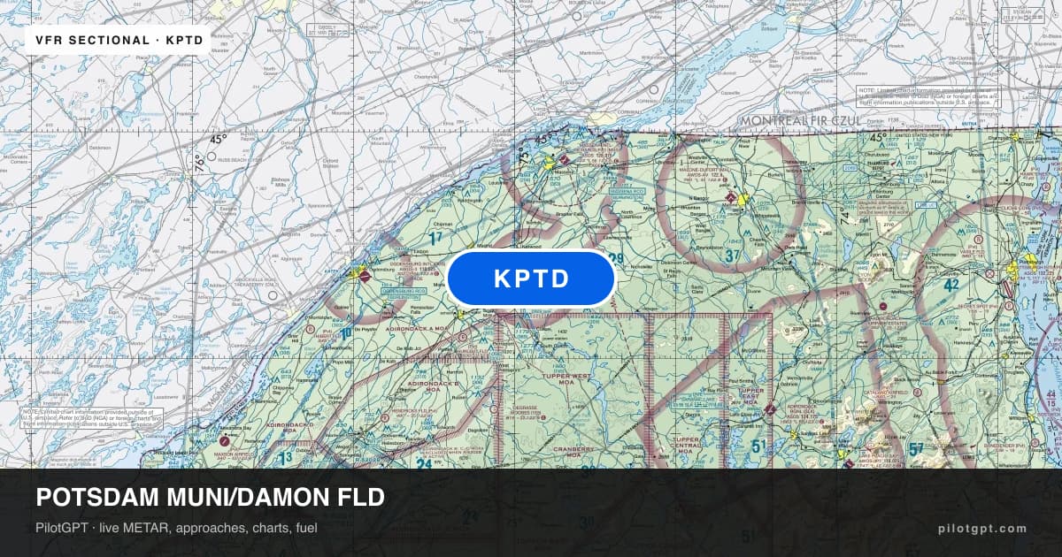 KPTD Potsdam Muni/Damon Fld Airport