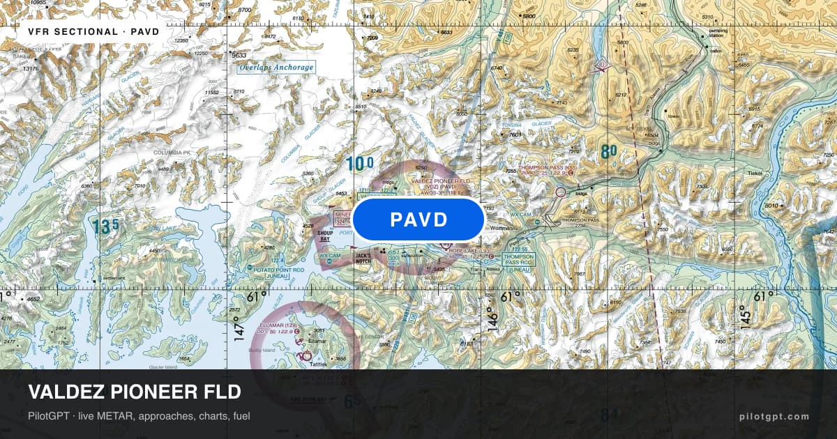 Pavd Layout PAVD Valdez Pioneer Fld Airport